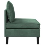 vidaXL Canapé moyen avec rangement Vert Mer Velours