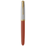 Stylo plume haut de gamme parker 51 premium  rouge rage  plume moyenne  cartouches d'encre bleue et noire  coffret cadeau