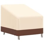 vidaXL Housse chaise longue de jardin beige 79x97x48/74 cm oxford 600D