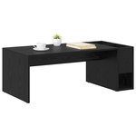 vidaXL Table basse Chêne noir 101 5 x 50 x 37 cm Bois d'ingénierie