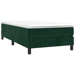 vidaXL Cadre de lit vert foncé 80x200 cm velours