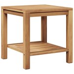 vidaXL Table basse Marron 45 x 45 x 45 cm Bois de teck solide