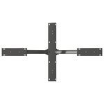 vidaXL Pied de table basse en forme d'araignée  anthracite  98 x 58 x (42-43) cm  acier