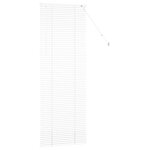 vidaXL Store de Fenêtre avec des rideaux Blanc Aluminium