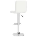 vidaXL Tabouret de bar Blanc Similicuir