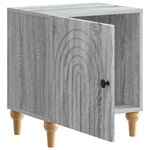 vidaXL Cabinet de chevet 2 Pièces Sonoma gris 43 x 34 5 x 50 cm