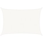 vidaXL Voile d'ombrage 160 g/m² Blanc 4x5 m PEHD