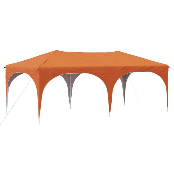 vidaXL Tente de fête pop-up 575 x 288 x 245 cm Orange Tissu Oxford