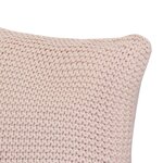 Vidaxl coussin 2 pcs coton tricoté lourd 45 x 45 cm rose