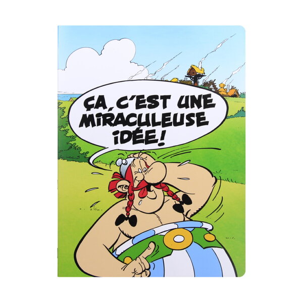 Cahier 24 x 32 cm - 48 pages carreaux séyès - astérix et obélix - obélix
