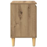vidaXL Table de Chevet en Chêne Chêne MDF 40 x 30 x 50 cm