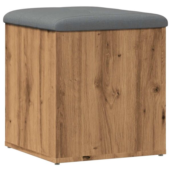 vidaXL Banc de rangement chêne artisanal 42x42x45 cm bois d'ingénierie
