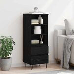 vidaXL Haut Armoire Chêne noir 40 x 36 x 110 cm Bois d'ingénierie