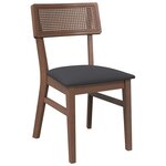 vidaXL Chaises à manger coussins 2 Pièces marron bois massif caoutchouc