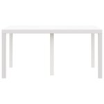vidaXL Table de Jardin Blanche 150x100x73 cm en Poly Rattan