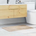 vidaXL Tapis de bain Crème 60 x 90 cm Polypropylène