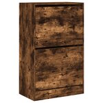 vidaXL Armoire à chaussures chêne fumé 60x34x96 5 cm bois d'ingénierie