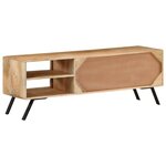 vidaXL Meuble TV 110x30x40 cm Bois massif de manguier