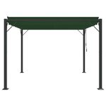 vidaXL Gazebo avec toiture louvée 3 x 3 x 2 14 m Vert