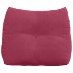 vidaXL Coussin de Dos Bordeaux 60 x 24 x 50 cm Velours