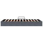 vidaXL Cadre de lit ottoman Gris foncé 90 x 200 cm Velours