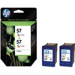 57 cartouche d'encre authentique pack de 2 tricolore (c9503ae) - cyan  magenta  jaune (paquet 2 unités)