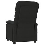 vidaXL Fauteuil de massage Noir Tissu