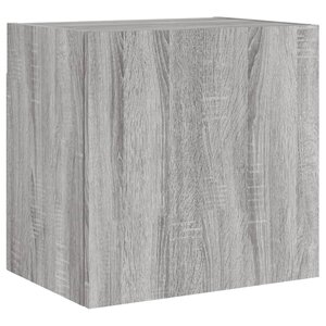 vidaXL Meuble TV mural sonoma gris 40 5x30x40 cm bois d'ingénierie