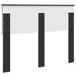 vidaXL Tête de lit Chêne noir 120 cm Bois d'ingénierie