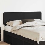 vidaXL Tête de lit Chêne noir 140 cm Bois d'ingénierie