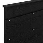 vidaXL Tête de lit Chêne noir 90 cm Bois d'ingénierie