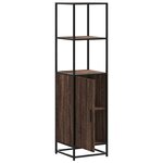 vidaXL Buffet haut chêne marron 35 5x35x139 cm bois d'ingénierie métal