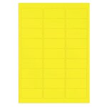 Étiquette polyester jaune 63 5x29 6 mm (lot de 270)