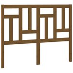 vidaXL Tête de lit Marron miel 125 5x4x100 cm Bois massif de pin