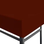 vidaXL Toile supérieure de gazebo 310 g/m² 3x3 m Terre cuite
