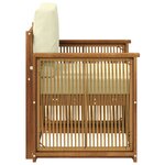 vidaXL Sofa de milieu extérieur Naturel