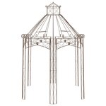 vidaXL Pavillon de jardin Marron antique 400x258x378 cm Fer