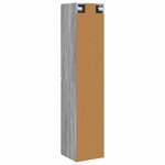 vidaXL Cabinet de Salle de Bain Mural Sonoma gris 33 x 34 5 x 160 cm