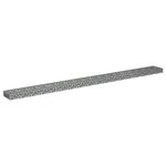 vidaXL Lit surélevé à gabion Acier galvanisé 360x30x10 cm