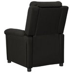 vidaXL Fauteuil électrique de massage Noir Tissu