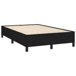 vidaXL Cadre de lit noir 120x190 cm tissu