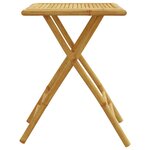 vidaXL Table de jardin pliable 55x55x75 cm bambou