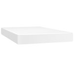 vidaXL Sommier à lattes de lit avec matelas et LED Blanc 120x200 cm