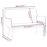 vidaXL Banc Vert foncé 108x79x79 cm Velours