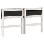 vidaXL Tête de lit capitonnée Gris clair 135 cm Pin massif