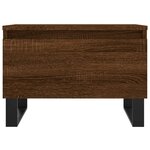 vidaXL Tables basses 2 Pièces chêne marron 50x46x35 cm bois d'ingénierie