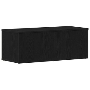vidaXL Meuble TV avec tiroir Chêne noir 80x34x30 cm Bois d'ingénierie