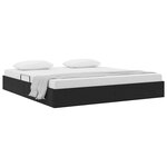vidaXL Lit de Rangement avec stockage Noir 180 x 200 cm Velours