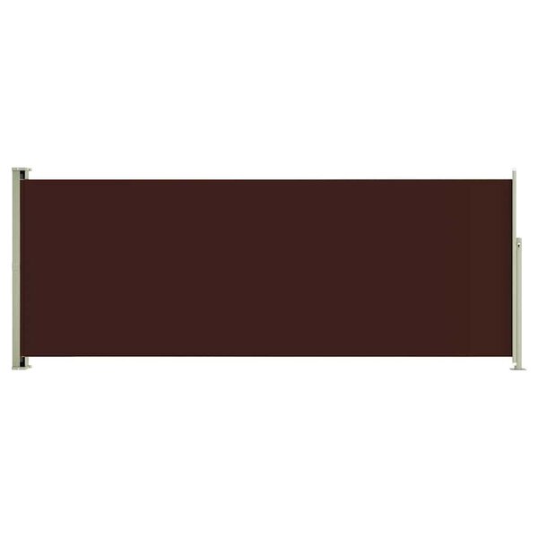 vidaXL Auvent latéral rétractable de patio 117x300 cm Marron