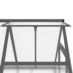 vidaXL Serre avec cadre de base anthracite 169x114x195 cm aluminium